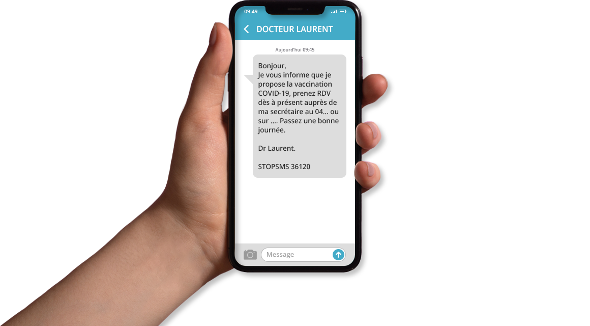 Exemple sms de notification